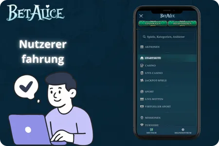 BetAlice Nutzererfahrung