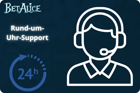 BetAlice Rund-um-die-Uhr-Support
