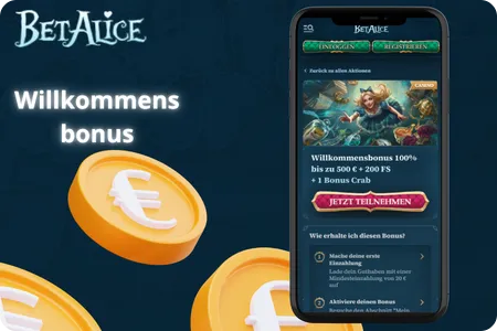 Betalice Willkommensbonus